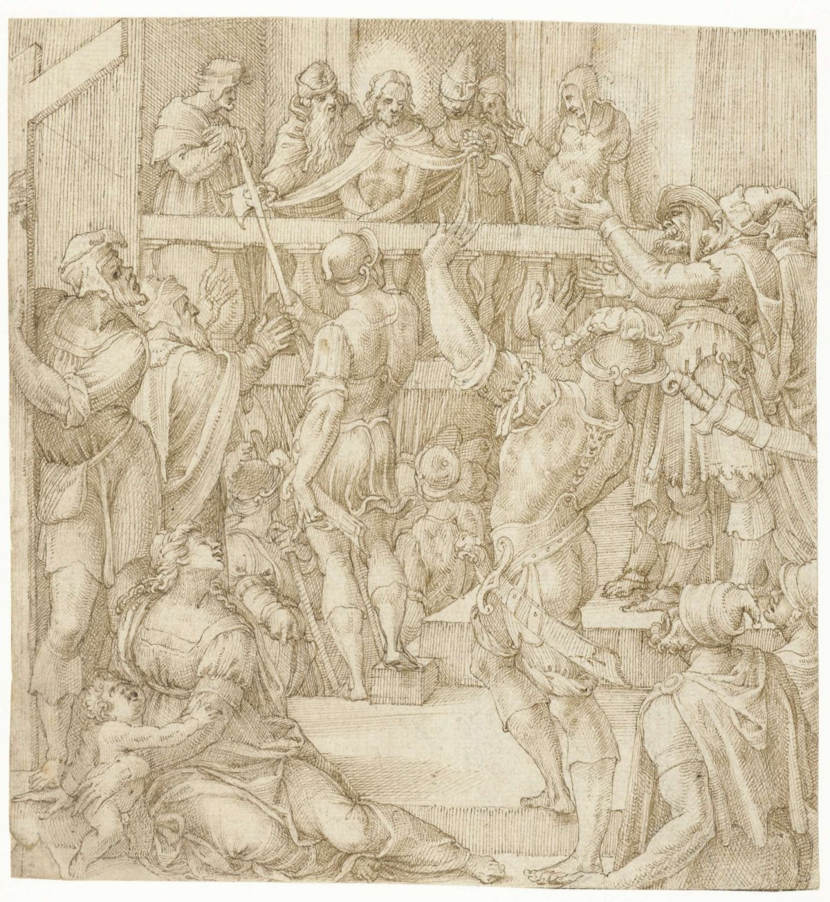 Christ shown to the people, Michiel Coxie (I), 1520 - 1539