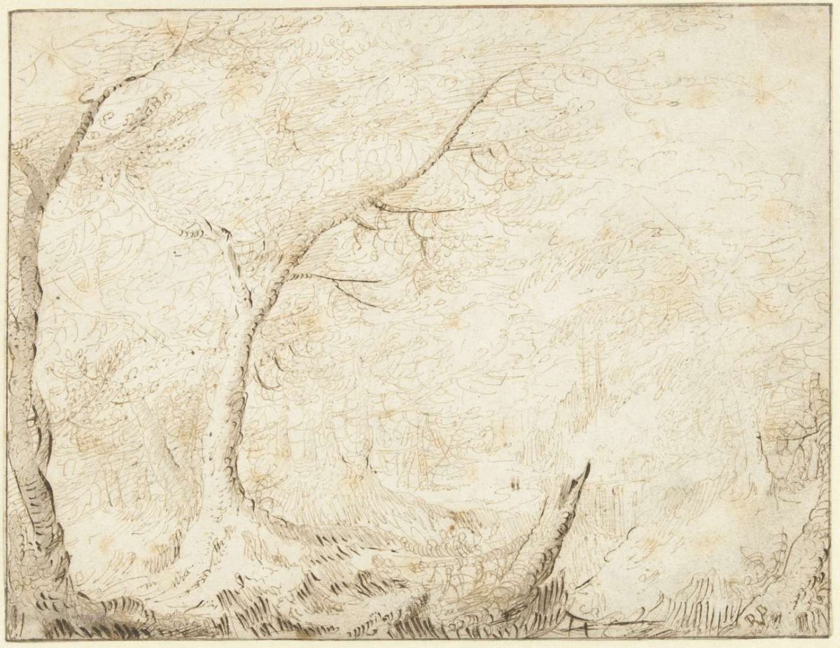 Boslandschap, Coenraet van Schilperoort, 1587 - 1636