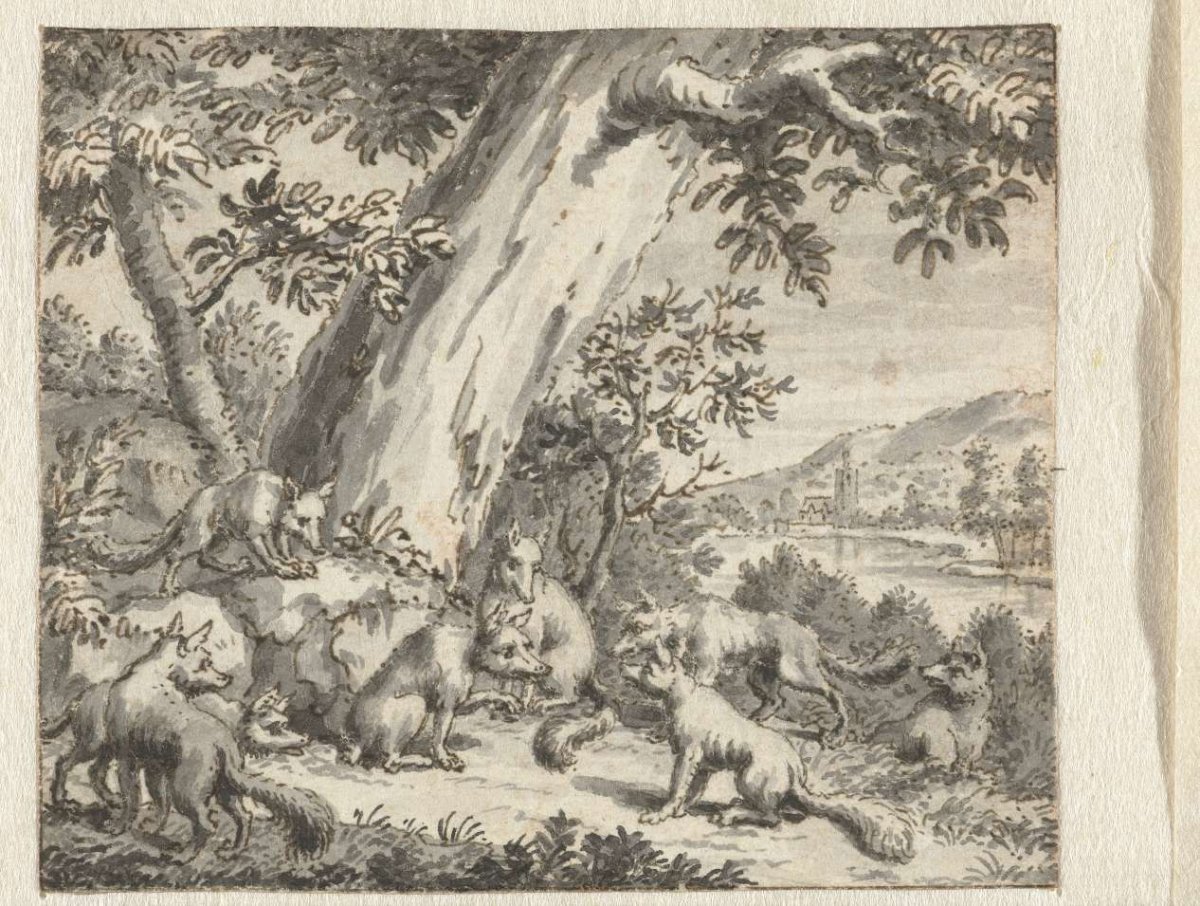 Vos die zijn staart liet knippen, anonymous, 1668 - 1740