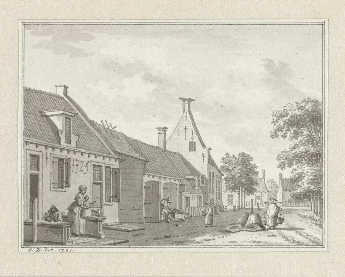 Gezicht te Biggekerke, Jan Bulthuis, 1791