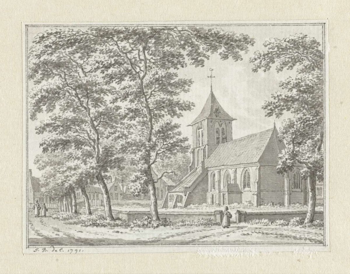 The church of Biggekerke, Jan Bulthuis, 1791