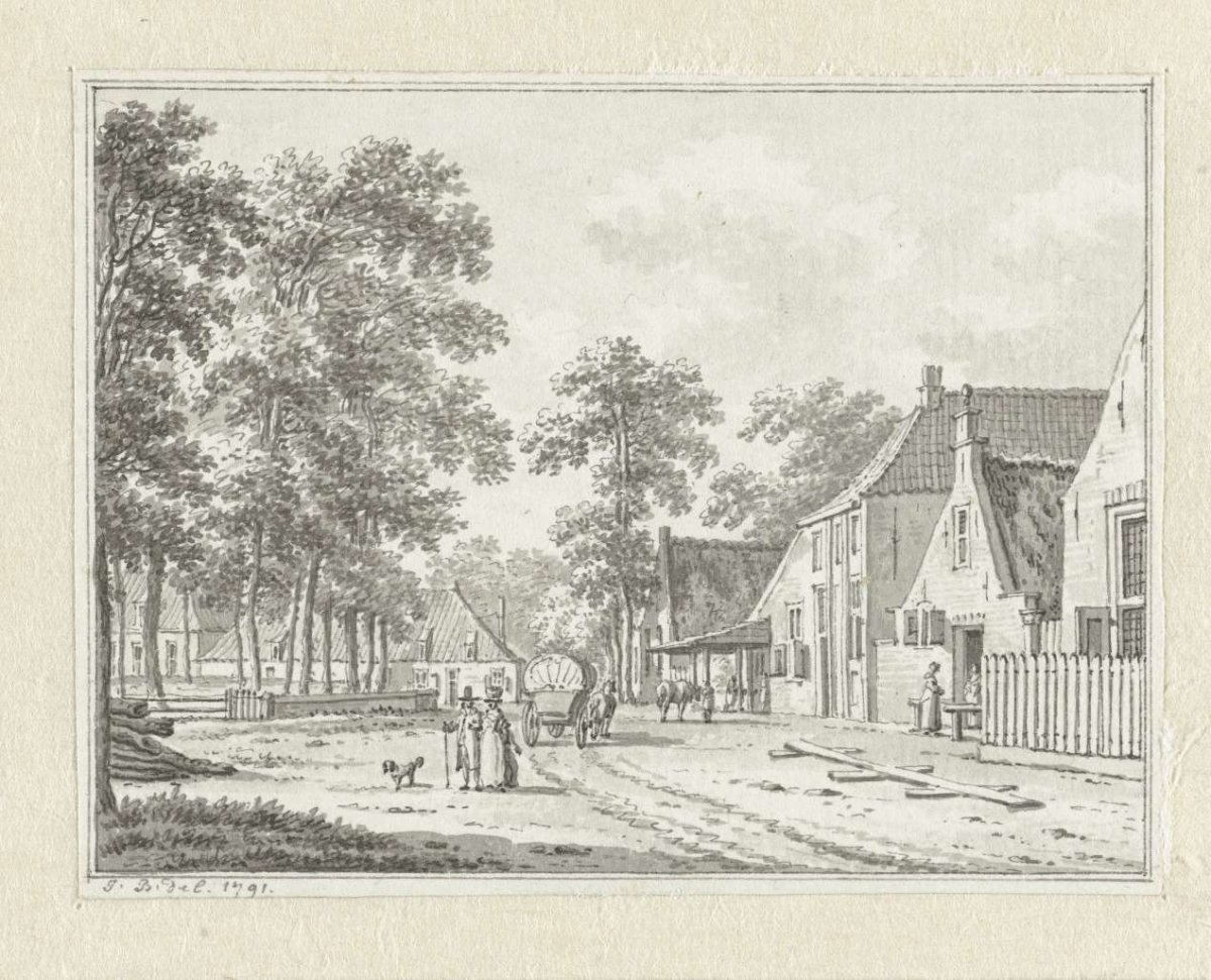 Gezicht te Gapinge, Jan Bulthuis, 1791