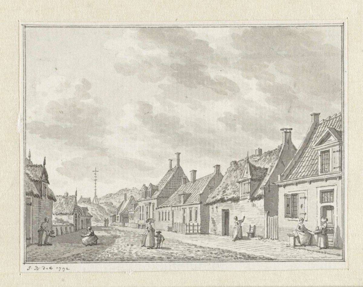 Gezicht te Zoutelande, Jan Bulthuis, 1792