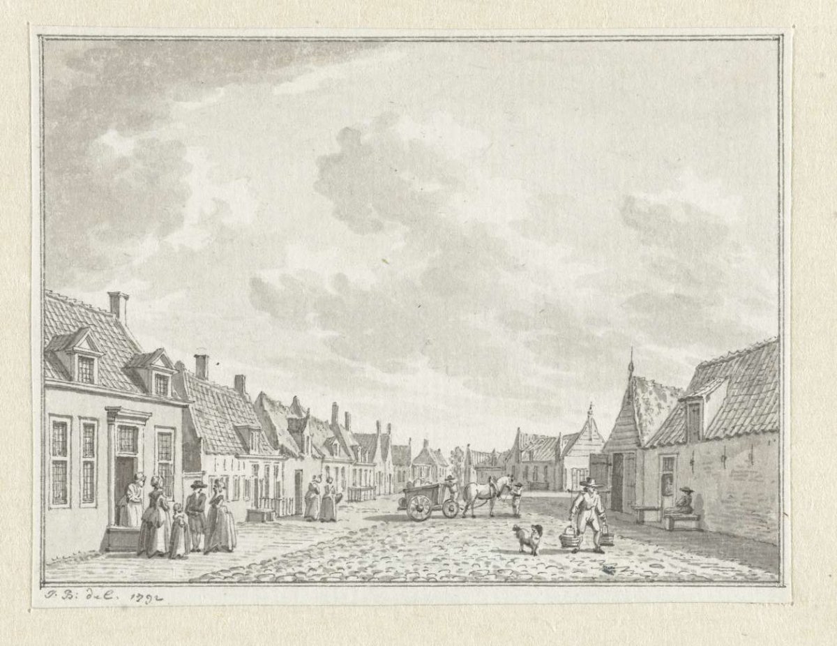 Gezicht te Zoutelande, Jan Bulthuis, 1792