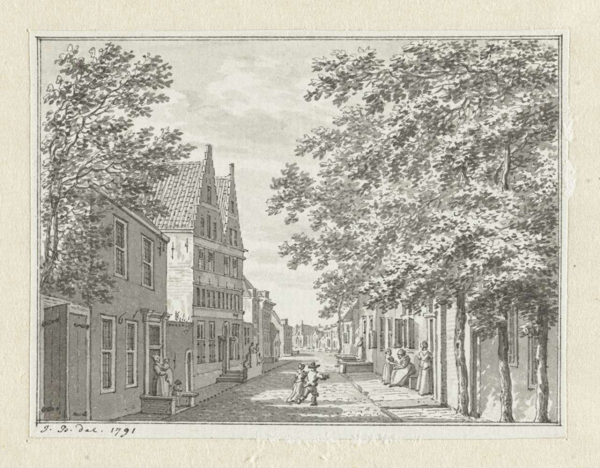 Gezicht te Arnemuiden, Jan Bulthuis, 1791