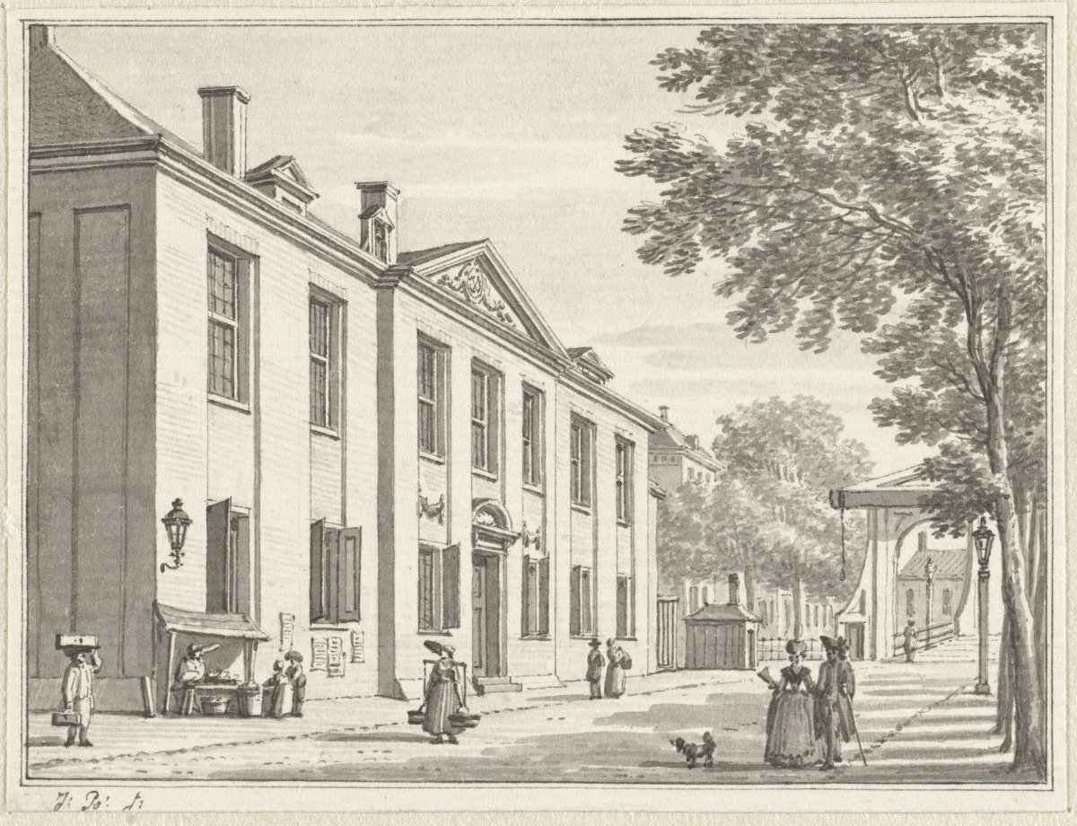 The Prinsenhof in Rotterdam, Jan Bulthuis, 1760 - 1801