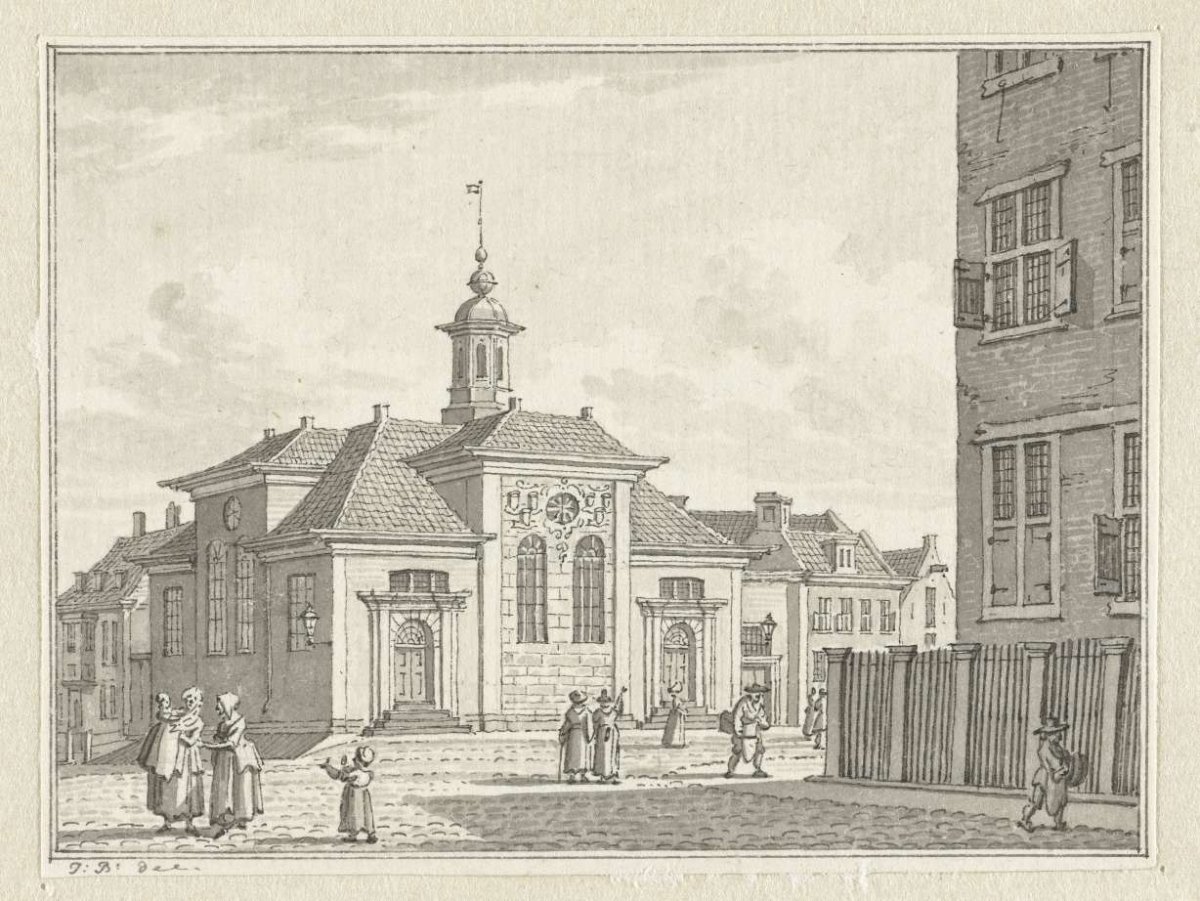 The Scottish Church and Lutheran Orphanage in Rotterdam, Jan Bulthuis, 1790