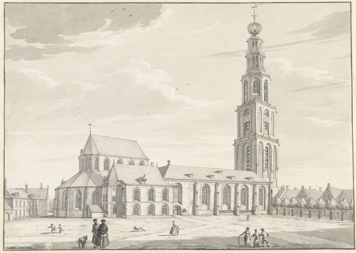 The Martini Church in Groningen, Jan Bulthuis, 1773