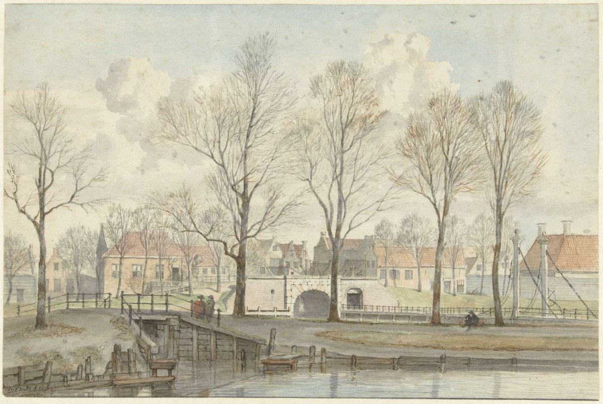 The Heerenpoort in Leiden (?), Jan Ekels (I), 1734 - 1781