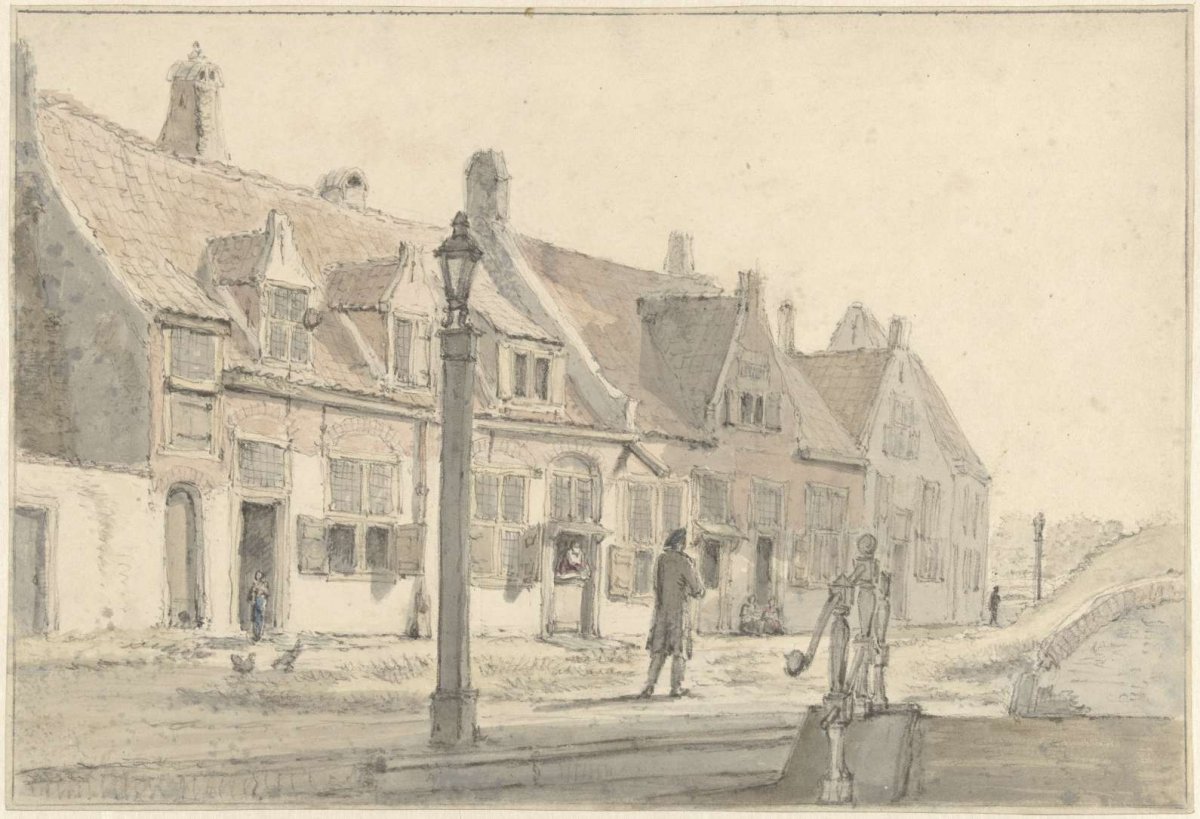 At the Koepoort in Delft, Johannes Jelgerhuis, 1819