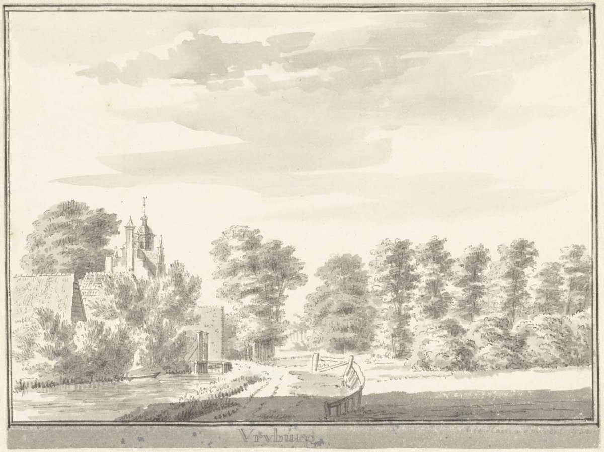 The Vrijburg House, Abraham de Haen (II), 1730