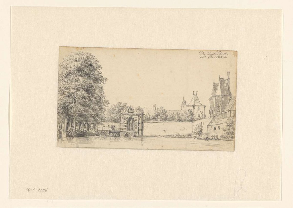 The Zijlpoort at Haarlem, Hendrik Spilman, 1731 - 1784
