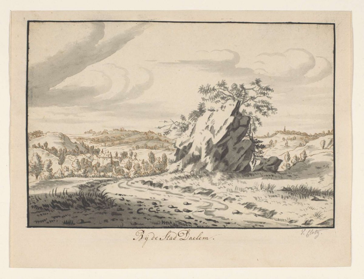 Landscape near Dalhem, Valentijn Klotz, c. 1670