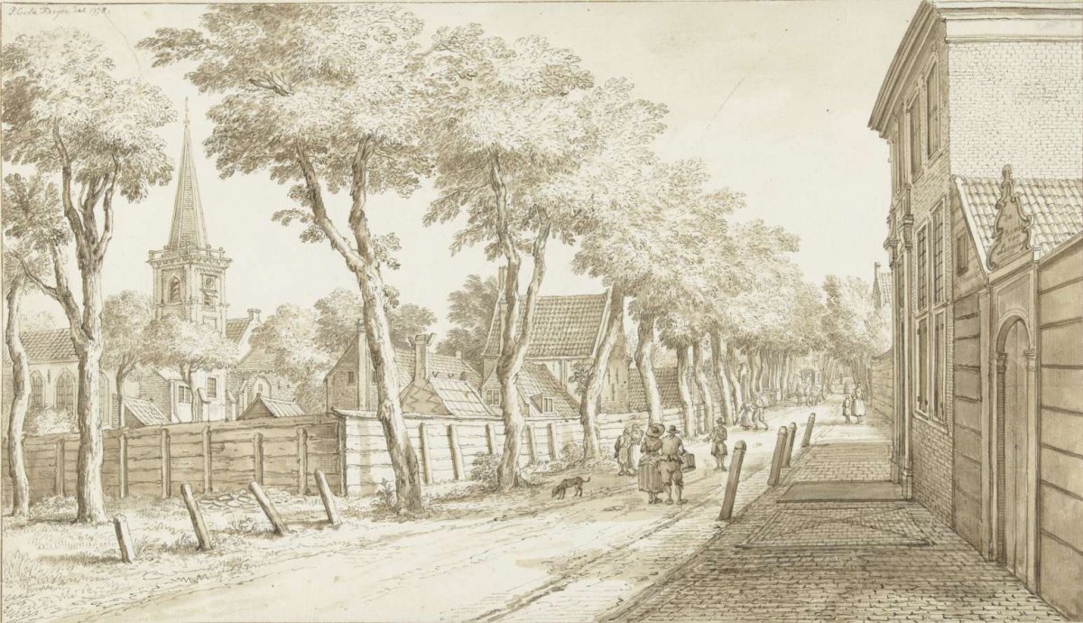 Gezicht te Katwijk Binnen, Paulus Constantijn la Fargue, 1778