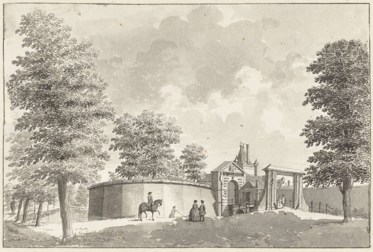 The Leidse Poort in Haarlem, Hendrik Spilman, 1733 - 1784