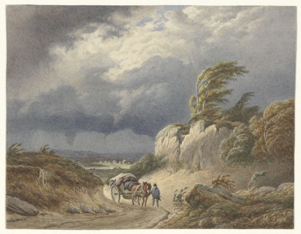 Landscape with approaching storm, Matthijs Maris, 1849 - 1917