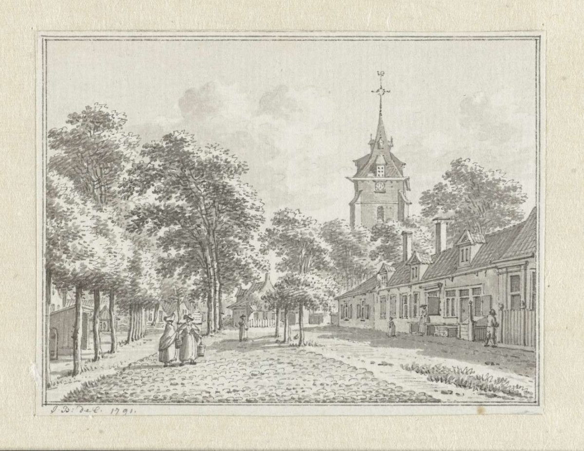 Gezicht te Serooskerke, Jan Bulthuis, 1791