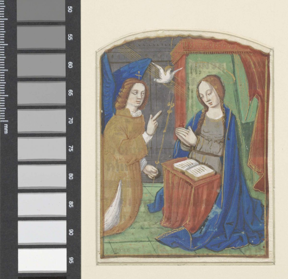 Miniature from a book of hours: proclamation, anonymous, 1475 - 1500