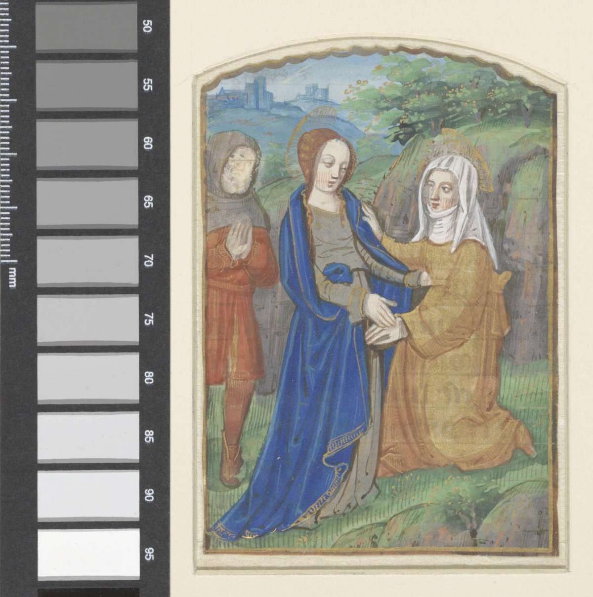 Miniature from a Book of Hours: visitation, anonymous, 1475 - 1500