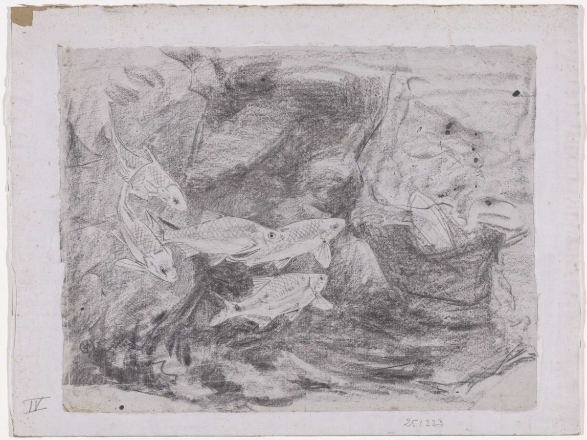 Study sheet with gold winds, Gerrit Willem Dijsselhof, 1876 - 1924