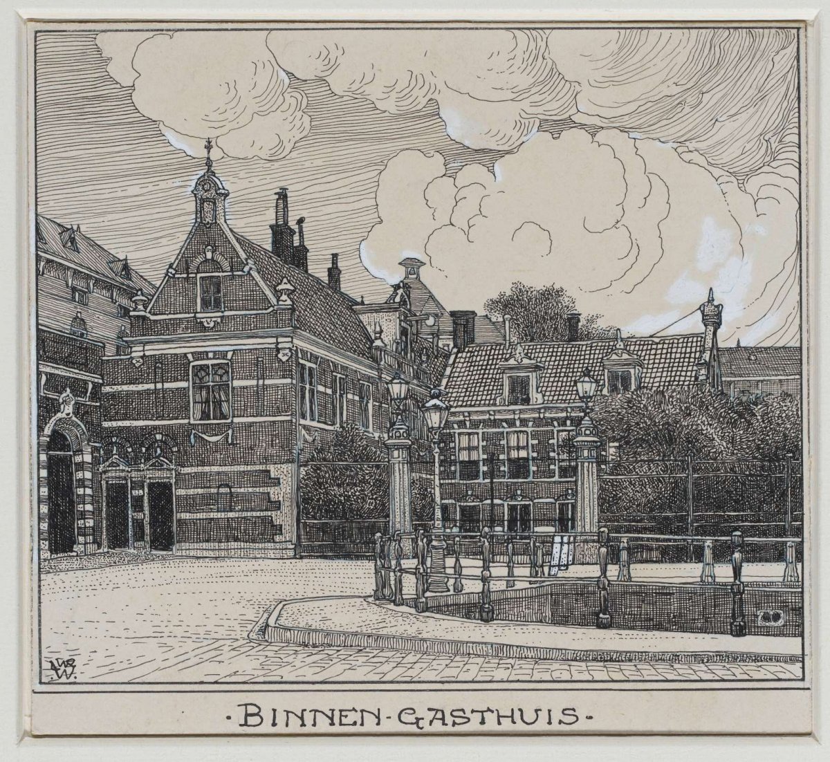Binnen Gasthuis te Amsterdam, Willem Wenckebach, 1870 - 1926