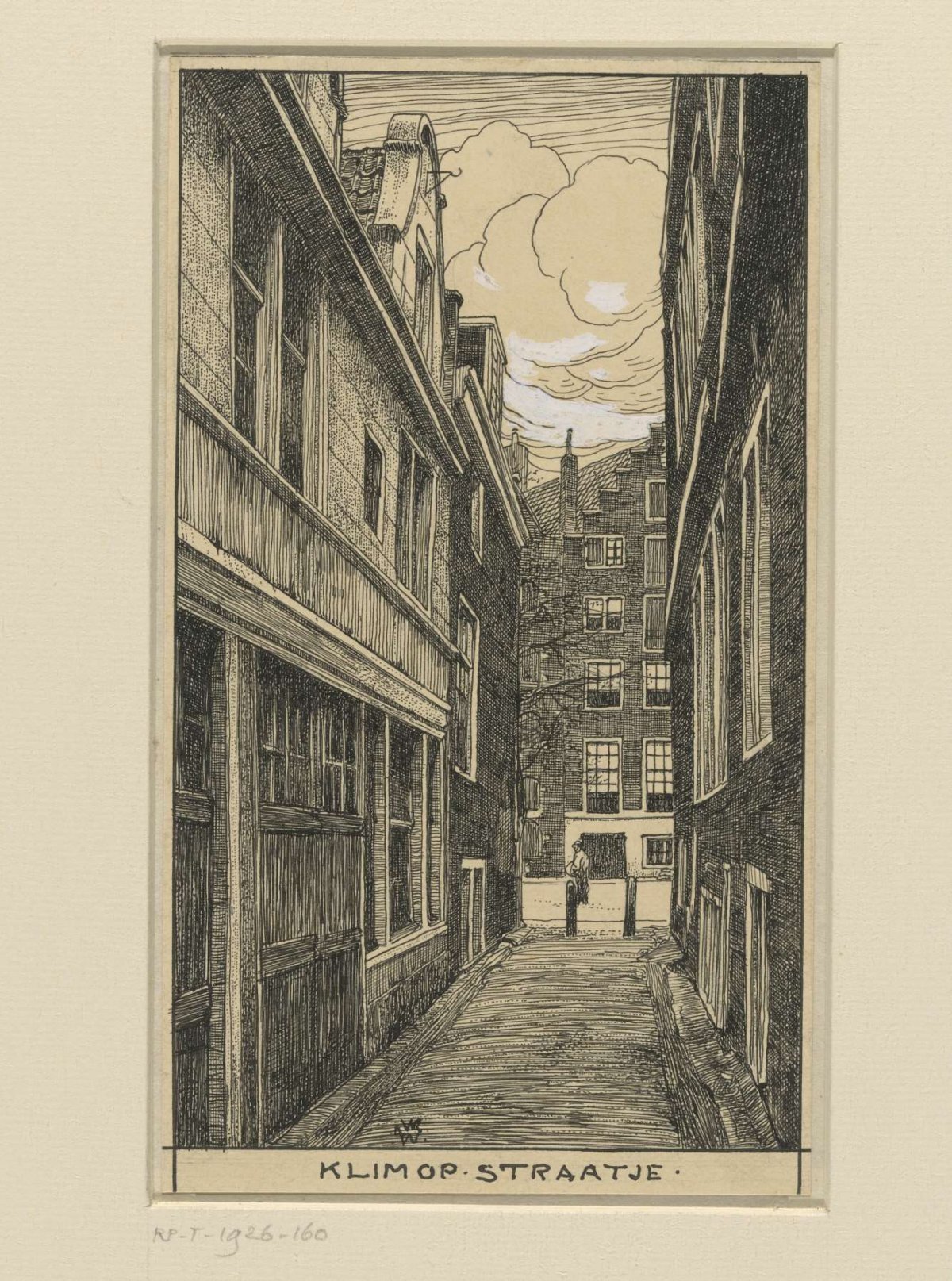 Klimop Straatje te Amsterdam, Willem Wenckebach, 1870 - 1926
