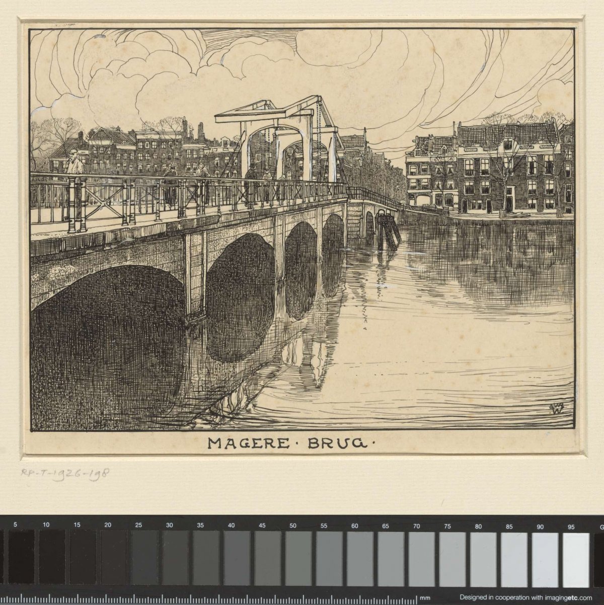 The Skinny Bridge in Amsterdam, Willem Wenckebach, 1870 - 1926