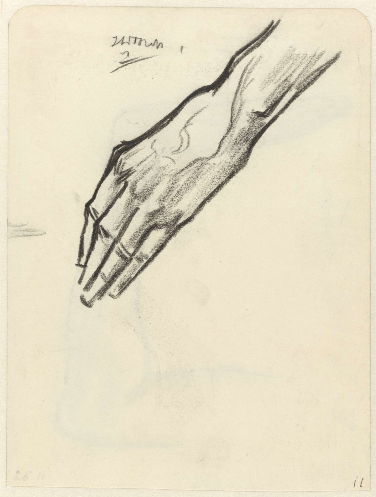 Study of a hand, Jan Toorop, 1868 - 1928