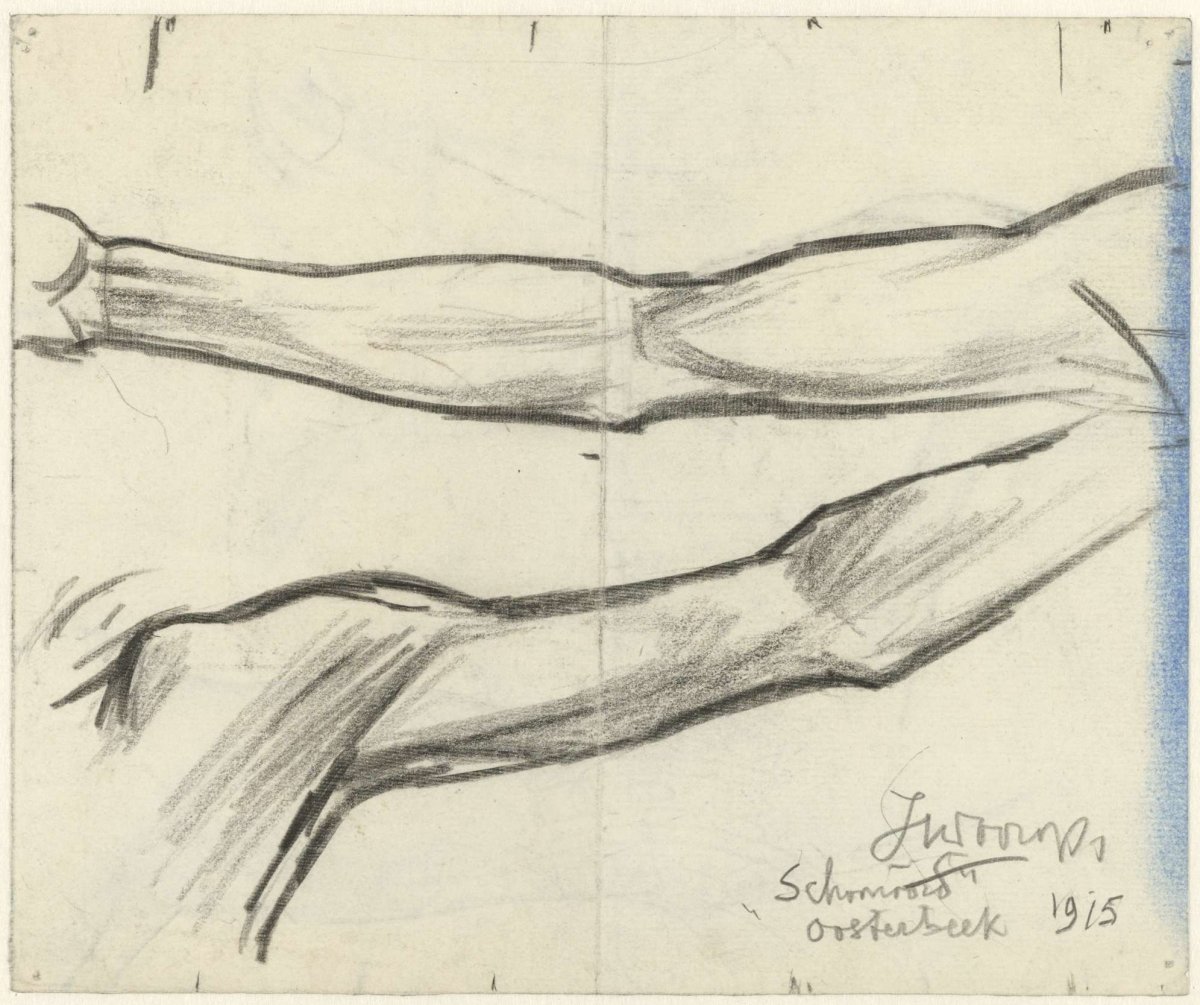Study of an arm, Jan Toorop, 1915