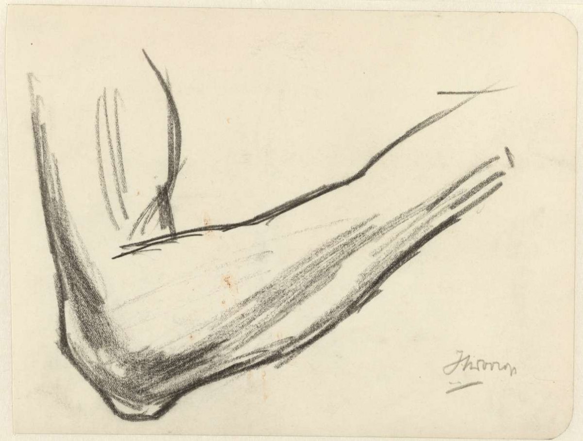 Study of an arm, Jan Toorop, 1868 - 1928