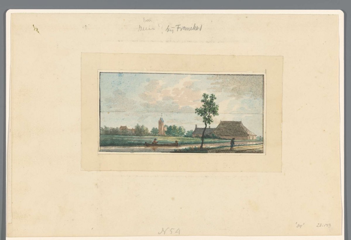 View of Boer, near Franeker, anonymous, 1700 - 1800