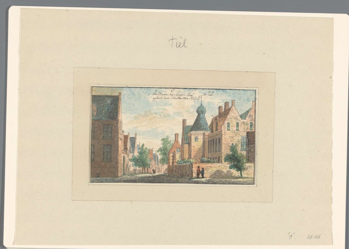Gezicht te Tiel, anonymous, c. 1700 - c. 1800