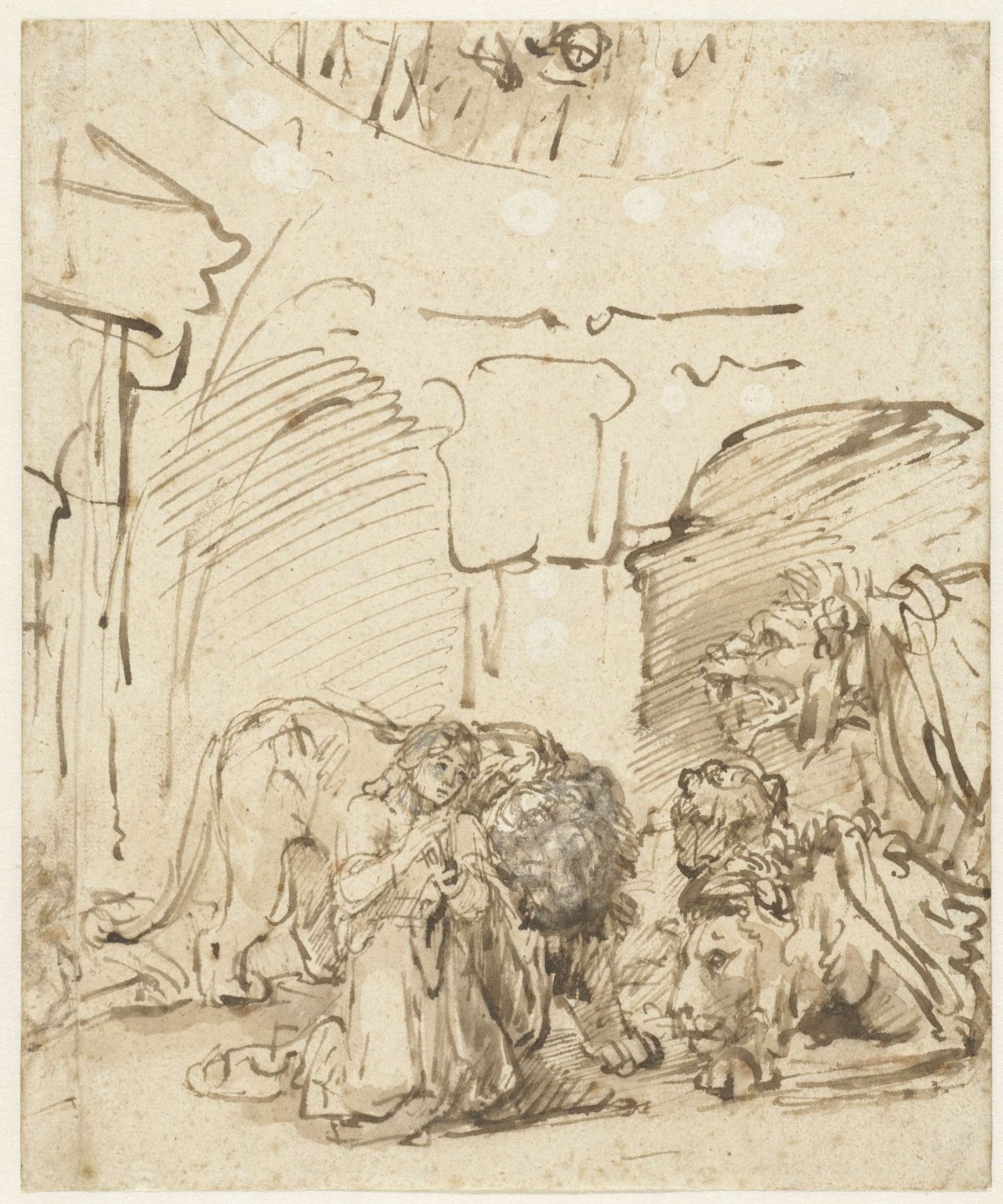 Daniel in the Lions’ Den, Rembrandt van Rijn, c. 1650