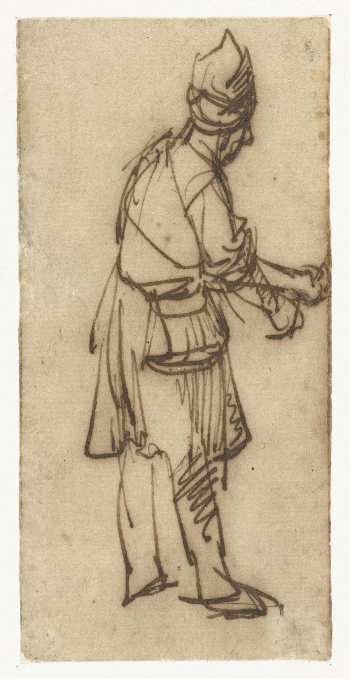 Standing Man with Outstretched Arm, Rembrandt van Rijn, c. 1636 - c. 1641