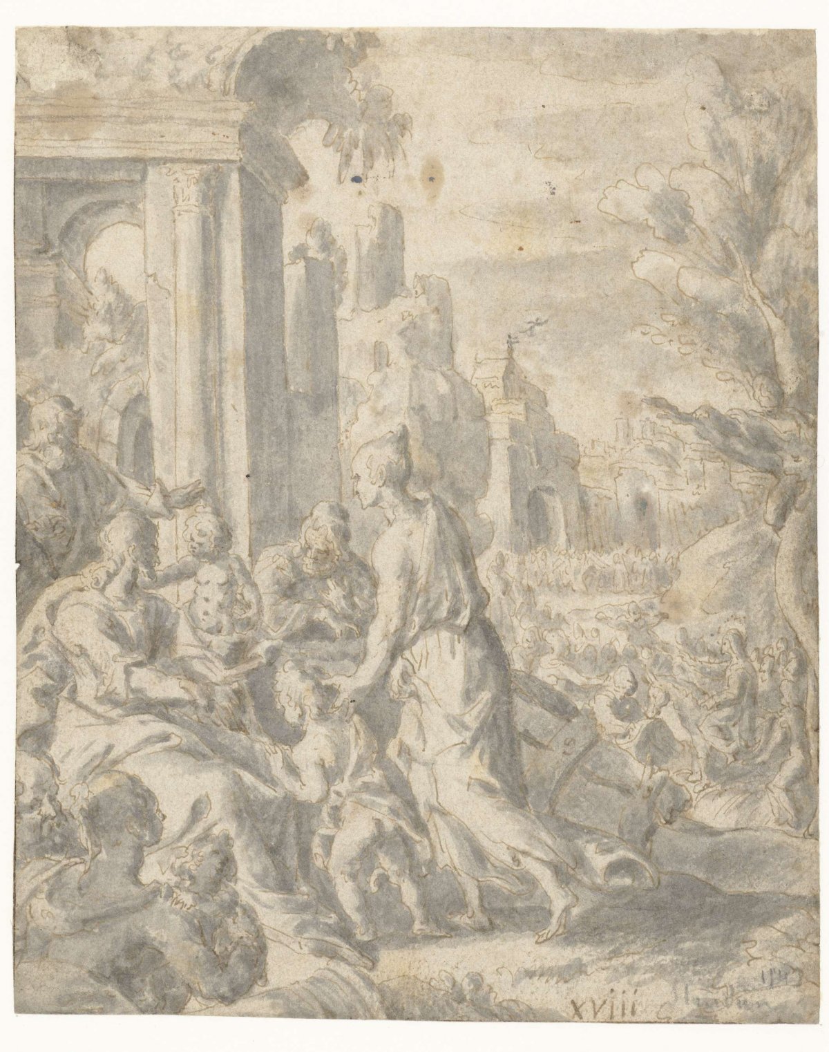 Christ lets the children come to him, anonymous, 1510