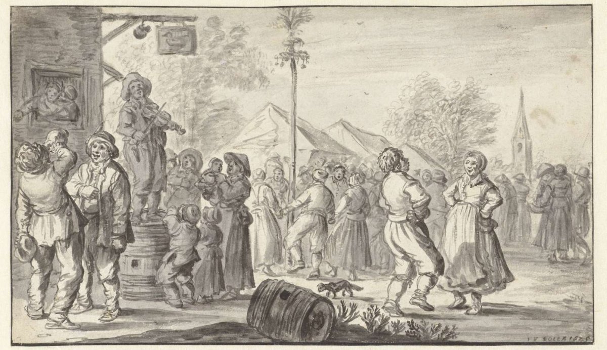 Dorpskermis, Jan van Goyen, 1625