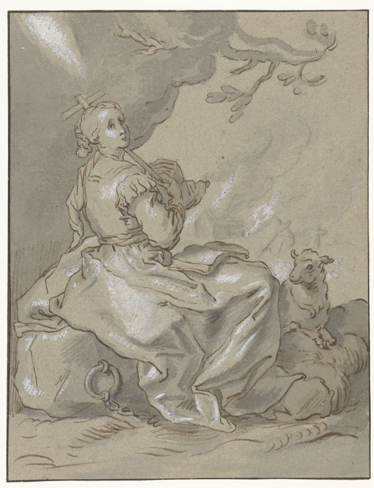 Heilige Agnes, anonymous, 1574