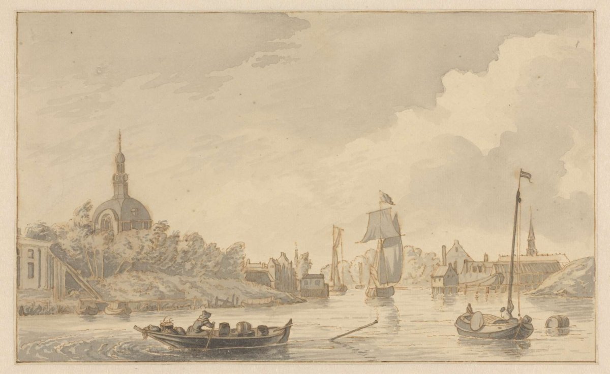 City by the water, anonymous, 1700 - 1800