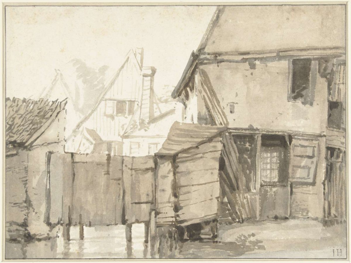 View of houses, Jan Hulswit, 1804