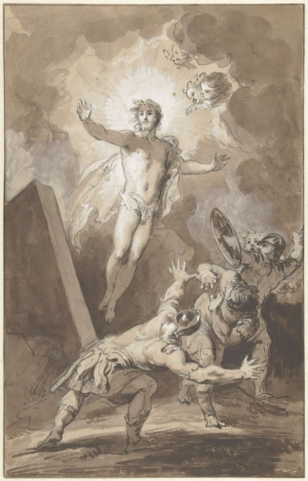Resurrection of Christ, Jacob de Wit, 1736