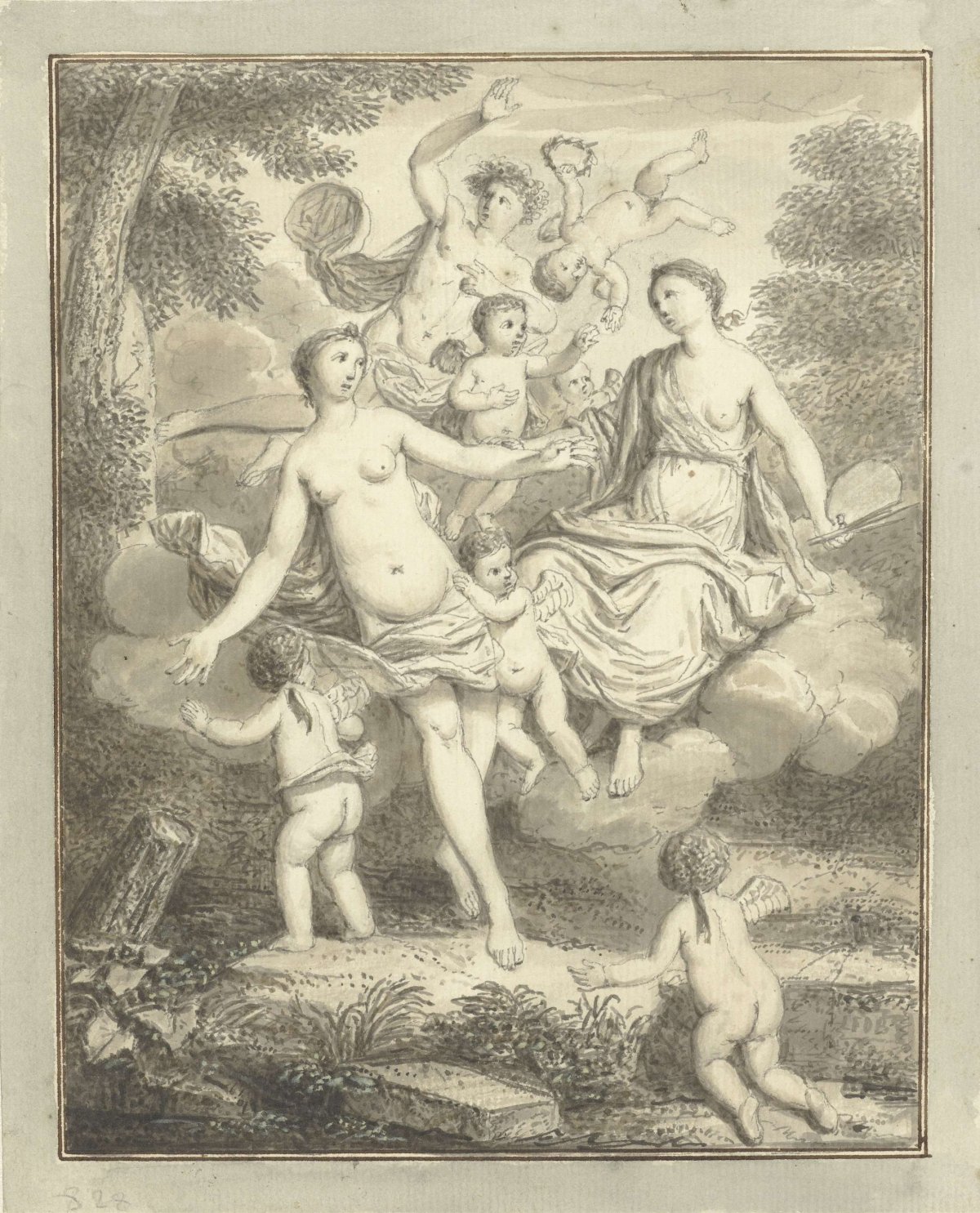 Art repels the Lust, Louis Fabritius Dubourg, 1703 - 1775