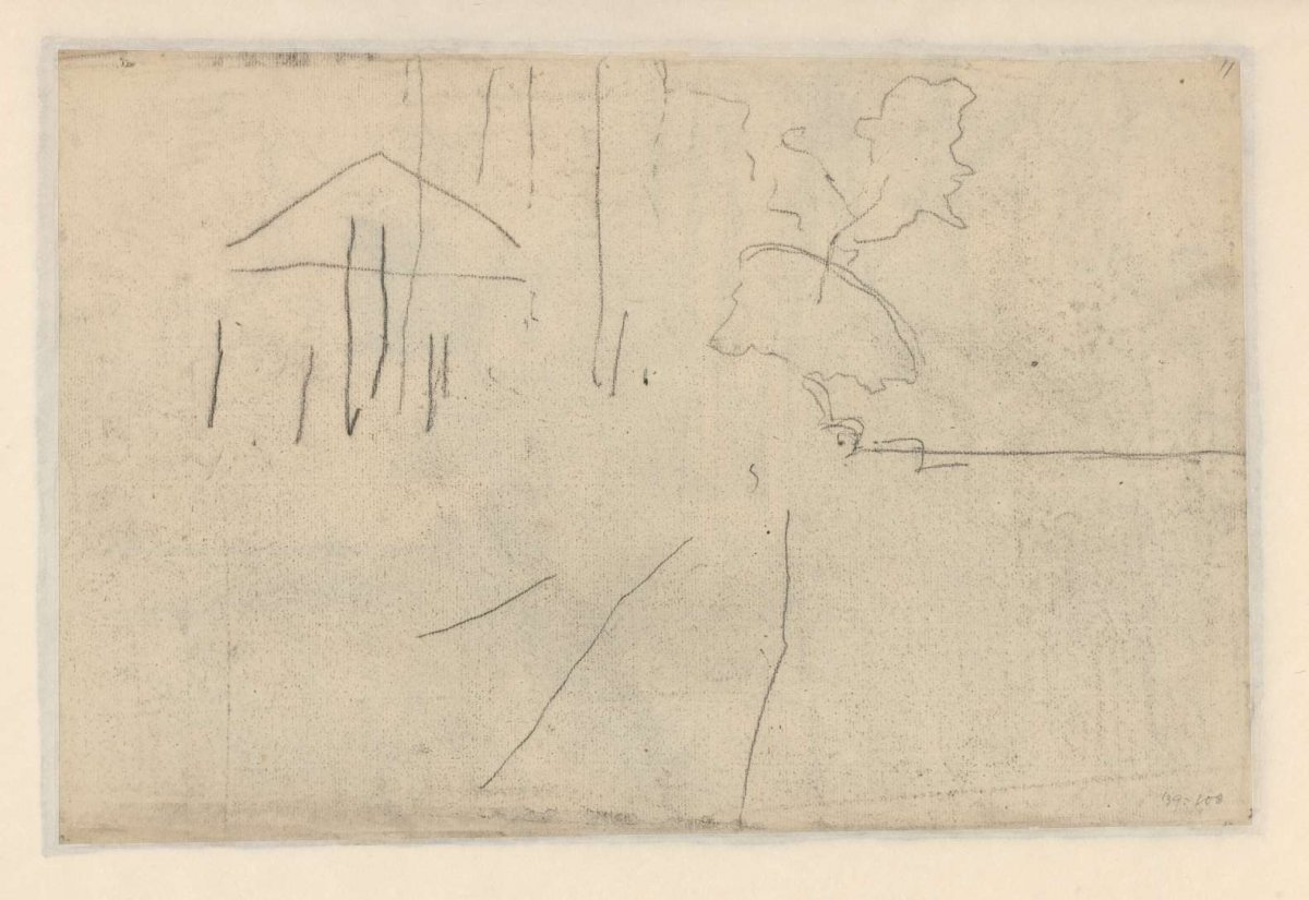 Landschapsschets, Egbert Rubertus Derk Schaap, 1872 - 1939