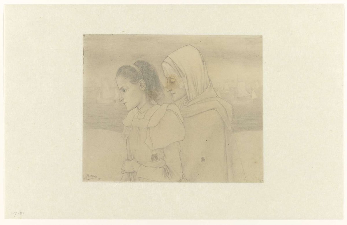 Youth and old age, Jan Toorop, 1901