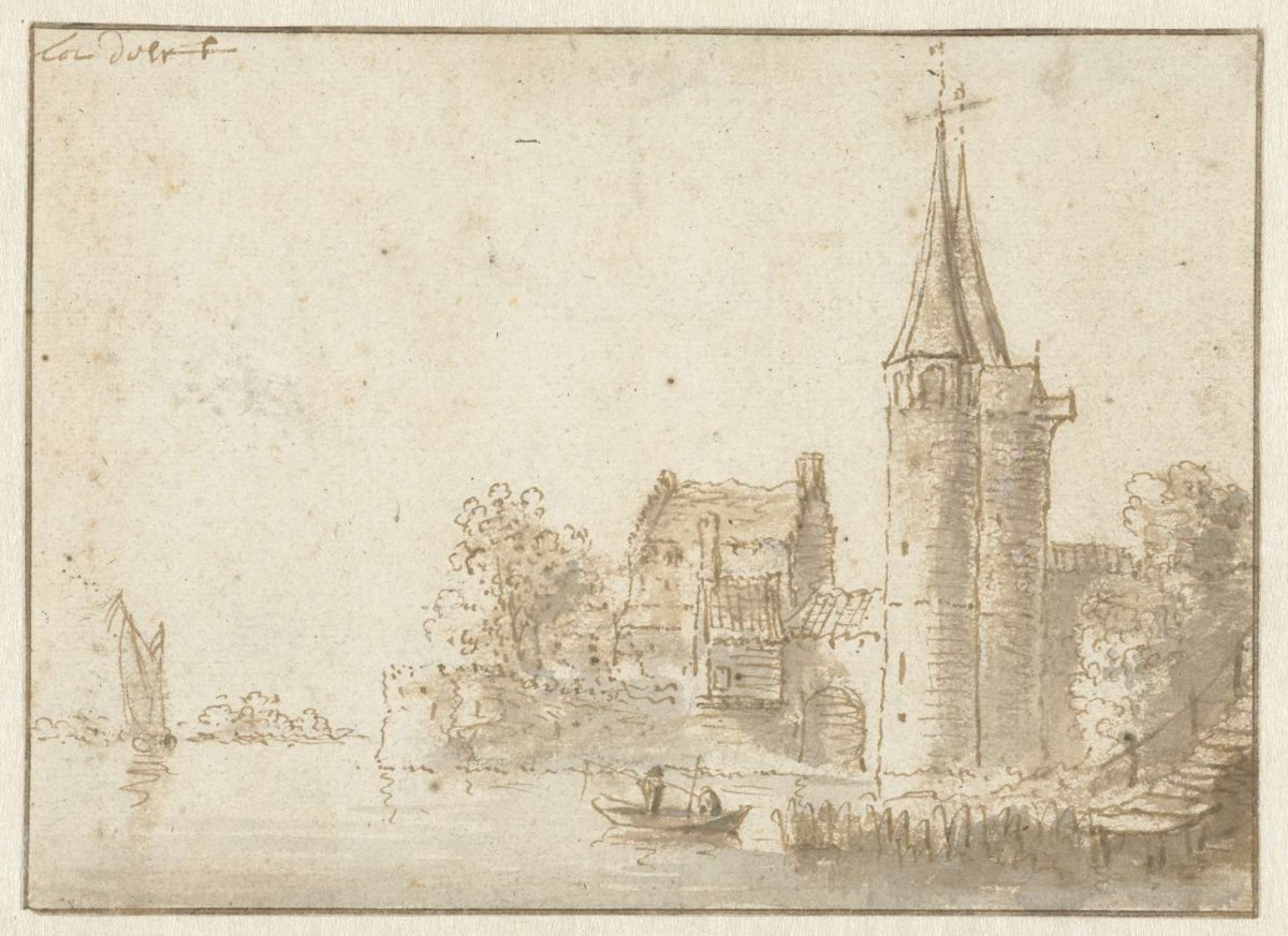 The Oostpoort in Delft, anonymous, 1600 - 1699