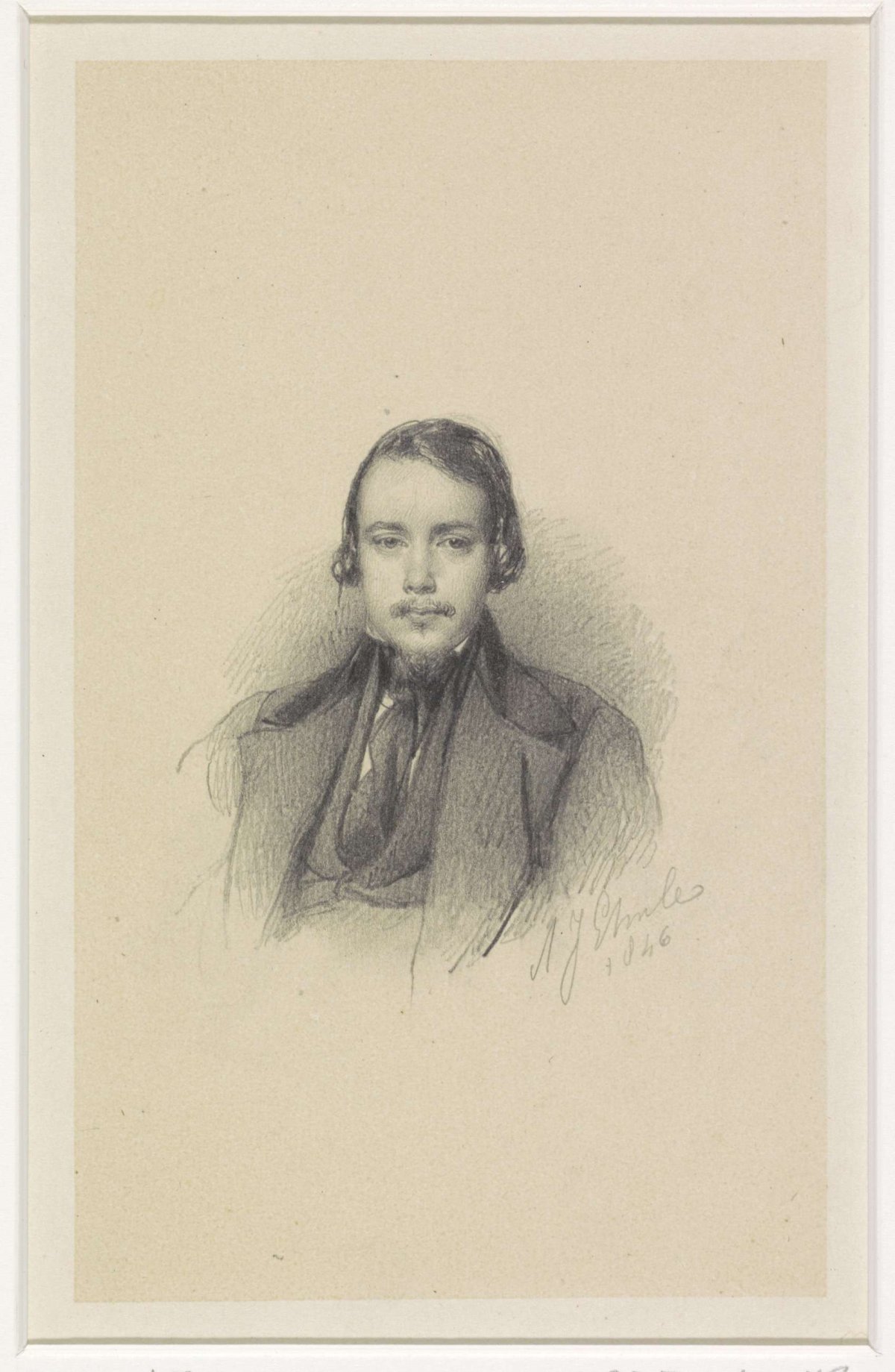 Portrait of Charles Leickert, Adrianus Johannes Ehnle, 1846