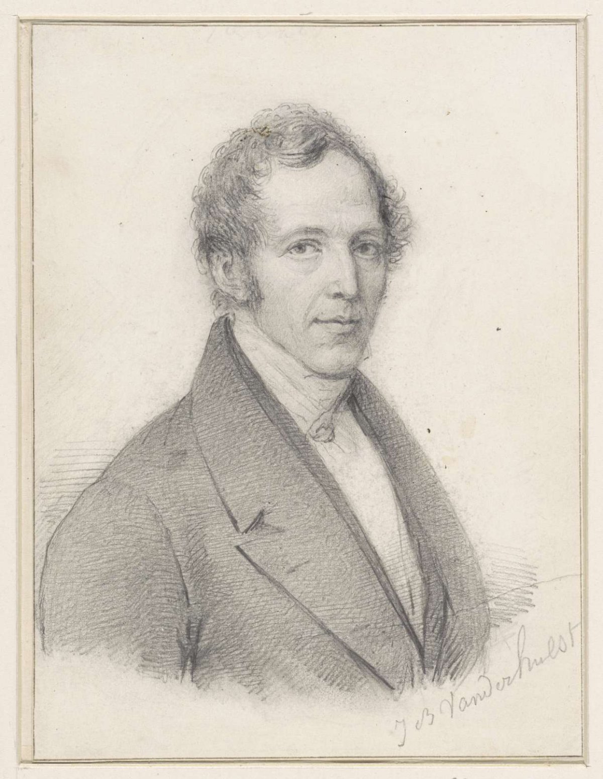 Self-portrait of Jean-Baptiste Van der Hulst, Jean-Baptiste Van der Hulst, 1840 - 1842