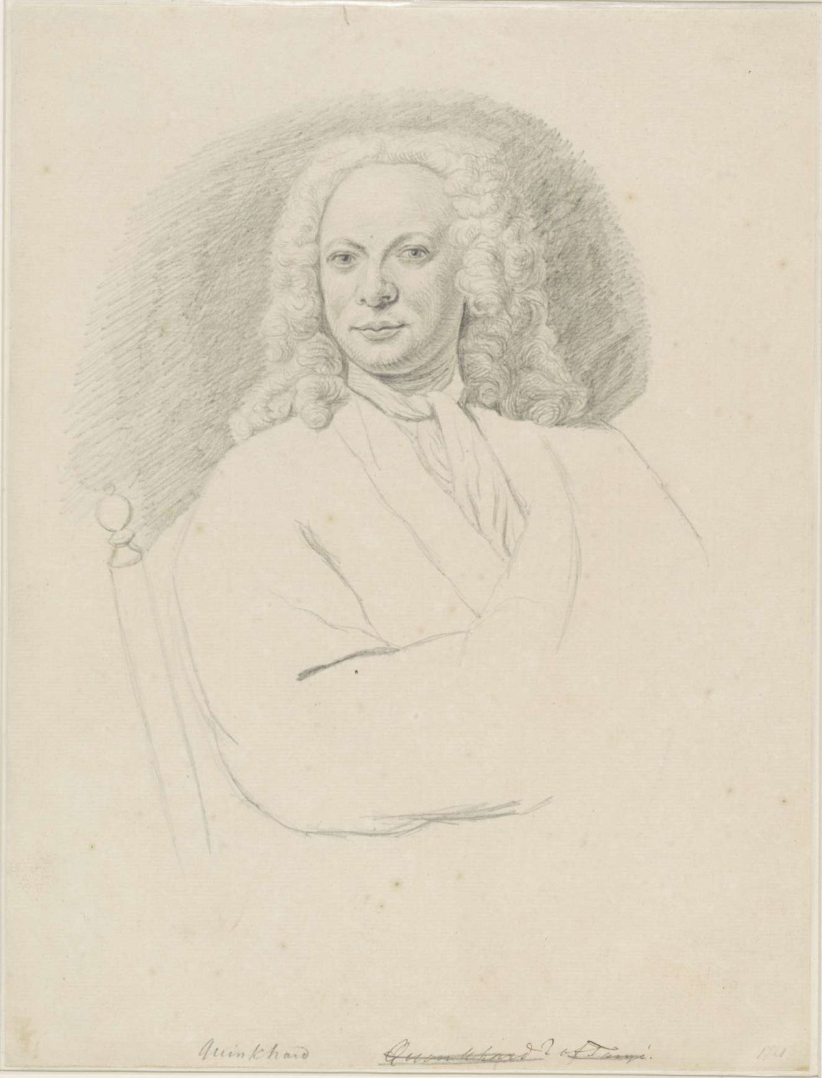 Portrait of Jan Maurits Quinkhard, anonymous, 1698 - 1822