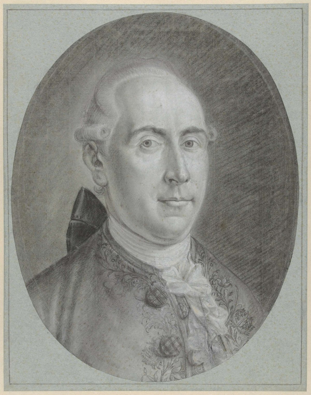 Portrait of Johan Derk van de Capellen (?), to the right, anonymous, 1700 - 1800