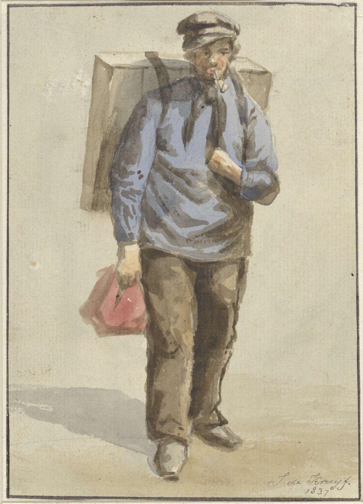 Portrait of Gerrit van Schoorl, J. de Kruyff, 1837