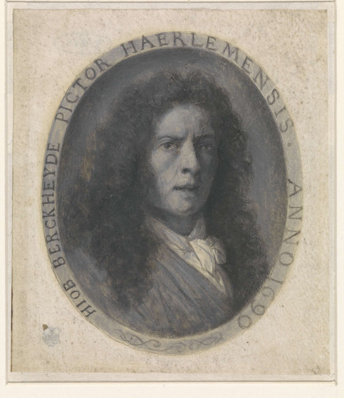 Portrait of Job Adriaensz Berckheyde, anonymous, 1690